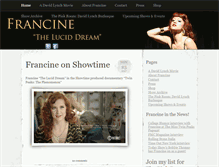 Tablet Screenshot of francineburlesque.com